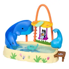 BLUEY - Set Parque Acuatico Ballenas Y Figura Con Cambio De Color