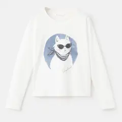 MANGO KIDS - Polo Niña Manga Larga Algodón