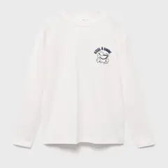 MANGO KIDS - Polo Niño Manga Larga Algodón