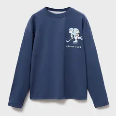 MANGO KIDS - Polo Niño Manga Larga Algodón