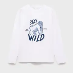 MANGO KIDS - Polo Niño Manga Larga Algodón