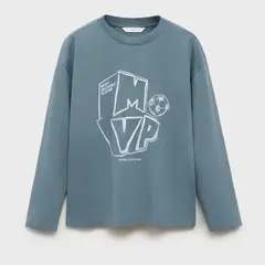 MANGO KIDS - Polo Niño Manga Larga Algodón