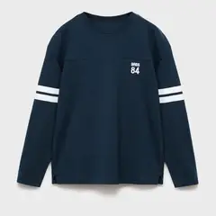 MANGO KIDS - Polo Niño Manga Larga Algodón