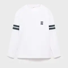 MANGO KIDS - Polo Niño Manga Larga Algodón