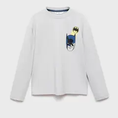 MANGO KIDS - Polo Niño Manga Larga Algodón