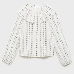 MANGO KIDS - Blusa Niña Manga Larga Algodón