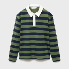 MANGO KIDS - Polo Niño Manga Larga Algodón