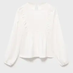 MANGO KIDS - Polo Niña Manga Larga Algodón