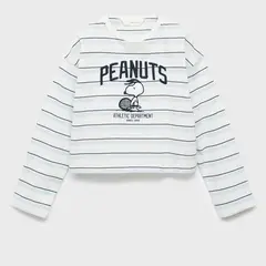 MANGO KIDS - Polo Niña Manga Larga Algodón Snoopy