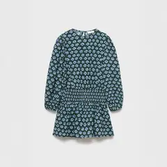 MANGO KIDS - Vestido Niña Manga Larga Algodón