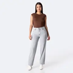 Pionier - Jean Straight Tiro Medio Mujer