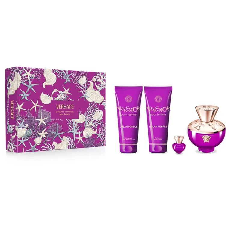 Set Dylan Purple Eau de Parfum 100 ml + Body Lotion 100 ml + Shower Gel 100 ml + Eau de Parfum 5 ml