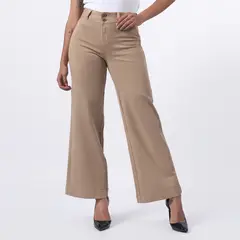 TAYSSIR - Pantalón Wide Leg Tiro Alto Mujer