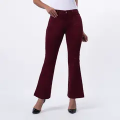 TAYSSIR - Pantalón Flare Tiro Alto Mujer