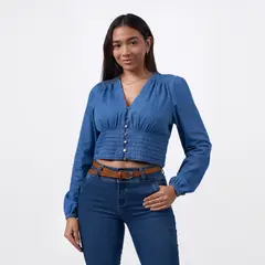 TAYSSIR - Blusa Manga Larga Mujer