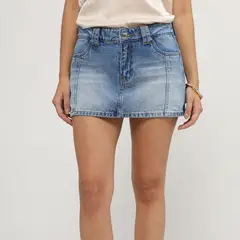 SYBILLA - Falda Denim Mini Mujer