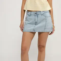 SYBILLA - Falda Denim Mini Mujer