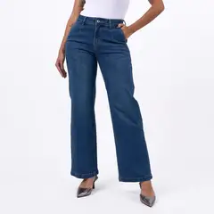 TAYSSIR - Jean Wide Leg Tiro Alto Mujer