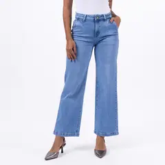 TAYSSIR - Jean Wide Leg Tiro Alto Mujer