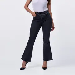 TAYSSIR - Jean Flare Tiro Alto Mujer