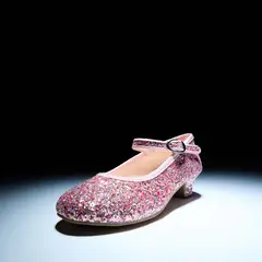 MANGO KIDS - Zapatos Tacón Niña Escarchados