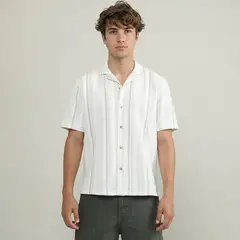 BEARCLIFF - Camisa Cuello Resort