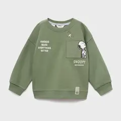 MANGO KIDS - Polera Bebé Niño Algodón Mango Snoopy Kids