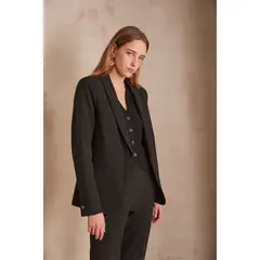 MAISON 123 - Blazer Largo Mujer
