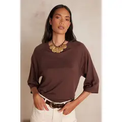 MAISON 123 - Chompa Manga Larga Mujer