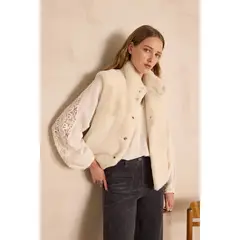 MAISON 123 - Chaleco Peludo Mujer