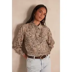 MAISON 123 - Blusa Manga Larga Mujer