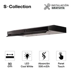 SCOLLECTION - Slim Black Touch Free 90 Cm