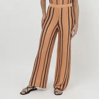 BASEMENT - Pantalón Boot Cut Tiro Alto Mujer