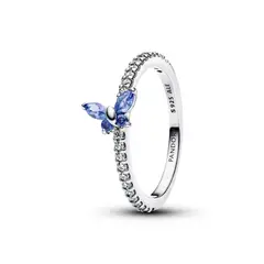 PANDORA - Anillo Mariposa Resplandeciente Azul