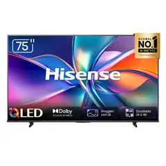 Hisense - Televisor 75" Qled 4k 75qd6n Google Tv (2025) Smart Tv
