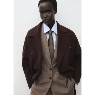 MANGO - Abrigo Largo Mujer