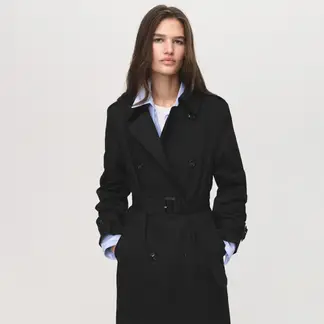 MANGO - Trench Largo Mujer