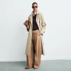 MANGO - Trench Largo Mujer