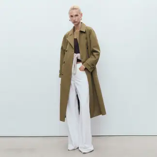 MANGO - Trench Largo Mujer