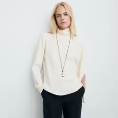 MANGO - Blusa Asimétrica Mujer