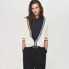 MANGO - Cardigan Cuello En V Mujer