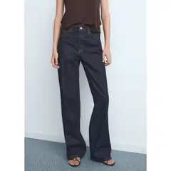 MANGO - Jean Wide Leg Tiro Alto Mujer