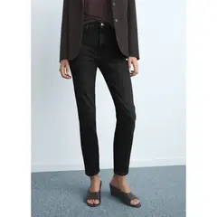 MANGO - Jean Slim Tiro Alto Mujer
