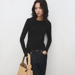 MANGO - Polo Manga Larga Mujer