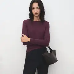 MANGO - Polo Manga Larga Mujer