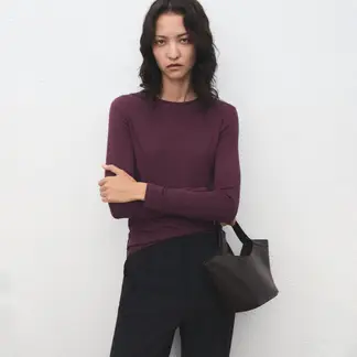 MANGO - Polo Manga Larga Mujer