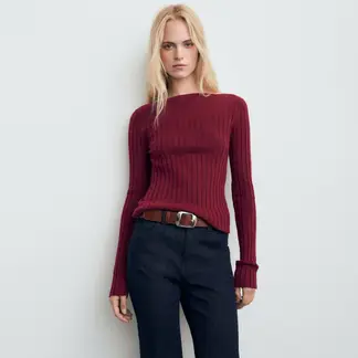 MANGO - Chompa Manga Larga Mujer