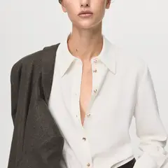 MANGO - Blusa Manga Larga Mujer