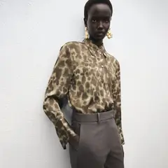 MANGO - Blusa Manga Larga Mujer