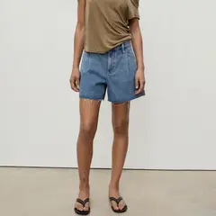 MANGO - Short Mom Tiro Alto Mujer